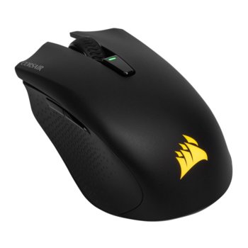 Mишка Corsair Harpoon RGB Wireless, оптична (10 000 dpi), безжична/жична, 6 програмируеми бутона, подсветка, черна | JAR Computers Corsair Harpoon RGB Wireless CH-9311011-EU
