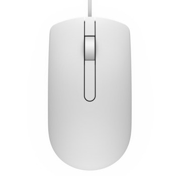 Мишка Dell MS116, оптична (1000 dpi), USB, бяла image