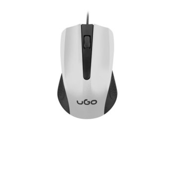 uGo Mouse UMY-1216 optical 1200DPI, White-Black