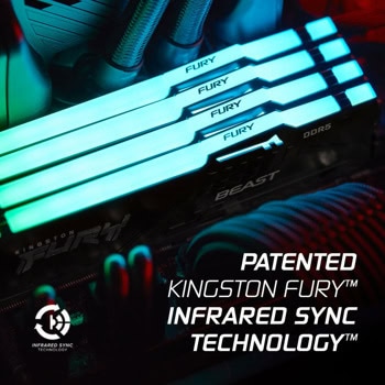 Kingston 2x16GB DDR5 6400MT/s Fury Beast RGB Black