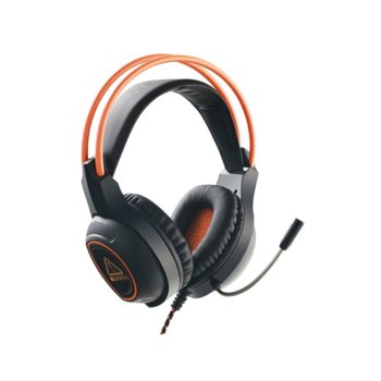 Слушалки Canyon CND-SGHS7, микрофон, гейминг, USB конектор, черни/оранжеви image