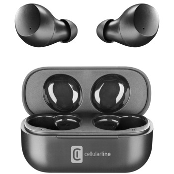 Слушалки Cellularline Twink, безжични, Bluetooth, микрофон, до 5 часа време на работа, черни | JAR Computers Cellularline Twink Black