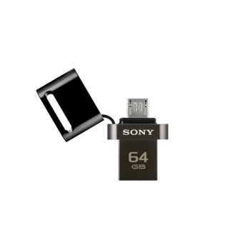 Sony Micro USB + USB 64GB, black