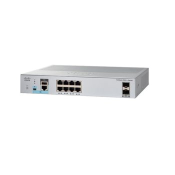 Суич Cisco Catalyst 2960L WS-C2960L-8TS-LL, 8x 10/100/1000BaseT ports, 2x Uplink SFP ports, 1x miniUSB Type B, 1x USB Type A | JAR Computers Cisco Catalyst 2960L WS-C2960L-8TS-LL