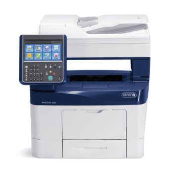 Мултифункционално лазерно устройство Xerox WorkCentre 3655i, монохромен принтер/копир/скенер/факс, 1200x1200dpi, 45 стр/мин, Lan1000, USB 2.0, A4 image