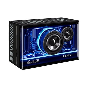 Тонколона Edifier QD35, 2.0, 40W RMS (25W + 15W), Bluetooth, USB, AUX, черна, подсветка | JAR Computers Тонколона Edifier QD35 Black