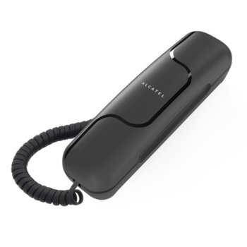 Стационарен телефон Alcatel Temporis 06, монтаж на стена, бутон за последно набран номер, черен image
