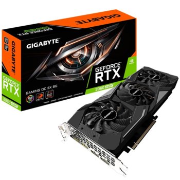 Видео карта nVidia GeForce RTX 2060 SUPER, 8GB, Gigabyte GV-N206SGAMING OC 8GD, PCI-E 3.0, GDDR6, 256bit, Display Port, HDMI | JAR Computers Видео карта GIGABYTE GeForce RTX 2060 SUPER