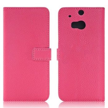 Wallet Flip Case for HTC ONE 2 M8 pink