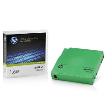Aрхивиращo устройствo, HP C7974A, LTO-4 Ultrium, 12.65 mm/820 m, 1.6TB | JAR Computers HP LTO4 Ultrium 1.6 TB RW Data Cartridge