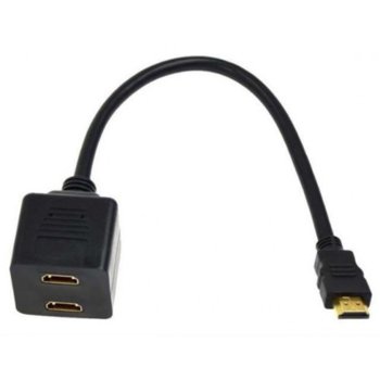 Сплитер DeTech, HDMI(м) към 2xHDMI(ж), черен | JAR Computers Сплитер DeTech HDMI(м) към 2xHDMI(ж) 18182
