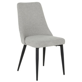 Трапезен стол Carmen SMITH, до 100kg., дамаска, прахово боядисана метална база, светло сив | JAR Computers Carmen SMITH - светло сив 3532410