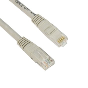 Пач-кабел VCom NP611, UTP, 1m, Cat 6, бял | JAR Computers VCom NP611, UTP, 1m, Cat 6