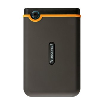Твърд диск 500GB Transcend StoreJet 25M2, черен, външен, 2.5" (6.35cm), USB 3.0, удароустойчив 3г.гаранция | JAR Computers Transcend StoreJet 25M2 2.5 500GB Anti-Shock