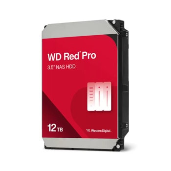 Твърд диск 12TB, Western Digital Red Pro NAS, SATA 6Gb/s, 7200 rpm, 512MB кеш, 3.5" (8.89 cm) | JAR Computers Western Digital 12TB Red Pro NAS WD122KFBX