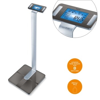 Кантар Beurer BF 1000 Super Precision, капацитет до 200 кг., Bluetooth, сив | JAR Computers Кантар Beurer BF 1000 Super Precision