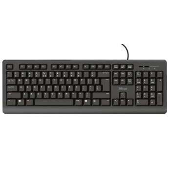 Клавиатура Trust Primo 24343, кирилица, черна, USB | JAR Computers Trust Primo 24343