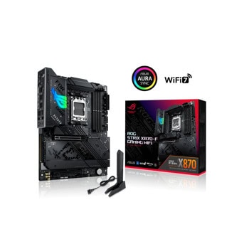 Дънна платка Asus ROG Strix X870-F Gaming WIFI, X870, AM5, DDR5, PCI-E 5.0 (DP&HDMI), 2x SATA 6Gb/s, 4x M.2 slots, 2x USB 4.0 Type-C, Bluetooth 5.4, Wi-Fi 7, ATX | JAR Computers Asus ROG Strix X870-F Gaming WIFI 90MB1IV0-M0EAY0