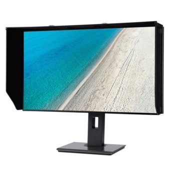 Монитор Acer ProDesigner PE270K (UM.HP0EE.001_NP.HDS1A.008) в комплект със слушалки Acer Nitro AHW820, 27"(68.58 cm) IPS панел, 4K/UHD, 4ms, 100,000,000:1, 350 cd/m2, DisplayPort, HDMI, 5x USB 3.1, черен | JAR Computers Acer ProDesigner PE270K and Headset