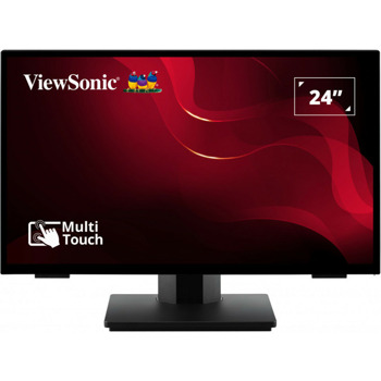 Монитор ViewSonic TD2465, 23.8" (60.45 cm) VA панел, FHD, 7 ms, 20 000 000:1, 250 cd/m2, DisplayPort, HDMI, VGA, USB Hub | JAR Computers VIEWSONIC TD2465