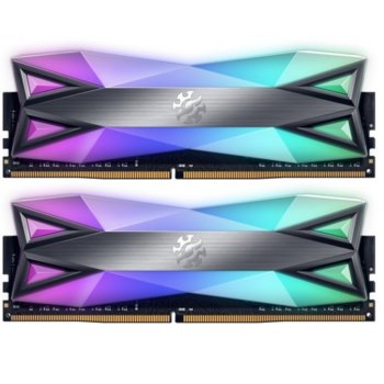 Памет 16GB (2x 8GB) DDR4 3600MT/s, A-Data SPECTRIX D60G AX4U360038G18A-DT60, 1.35V, RGB подсветка | JAR Computers A-Data AX4U360038G18A-DT60