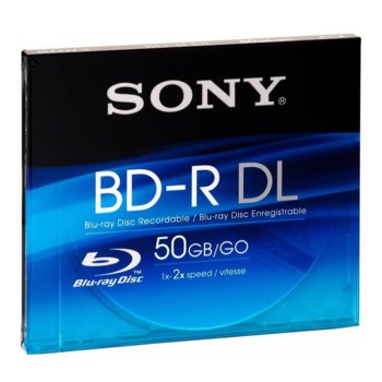 Sony Blu-ray disk, Dual layer, 50GB, Video box