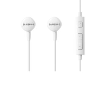 Слушалки Samsung HS1303 тип тапи, микрофон, бели | JAR Computers Samsung Wired Headset HS1303 White