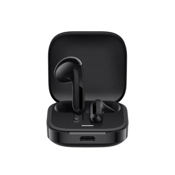 Слушалки Xiaomi Redmi Buds 6 Active, безжични, Bluetooth, микрофон, до 6 часа време на работа, черни | JAR Computers Xiaomi Redmi Buds 6 Active Black BHR8396GL