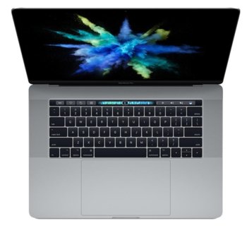 Лаптоп Apple MacBook Pro 15 (Z0UC000AF/BG), сив, четириядрен Kaby Lake Intel Core i7-7820HQ 2.9/3.9GHz, 15.4" (39.11 cm) Quad HD IPS LED Retina Display & Radeon Pro 560 4GB GDDR5, 16GB, 512GB SSD, 4x Thunderbolt 3, Sierra, 1.8kg | JAR Computers Apple MacBook Pro 15 Space Grey Z0UC000AF/BG