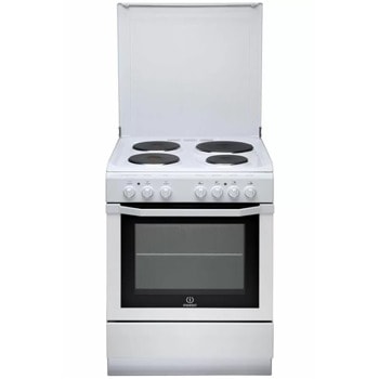 Готварска печка Indesit I6E6C1AE(W)/FR, 4 нагревателни зони, 59л. обем, 2800 W, бяла image