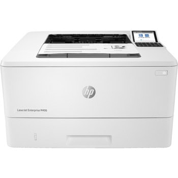 Лазерен принтер HP LaserJet M406dn, монохромен, 1200 x 1200 dpi, до 40 стр./мин, USB 2.0, RJ-45, A4 | JAR Computers HP LaserJet M406dn