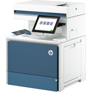 Мултифункционално лазерно устройство HP Color LaserJet Enterprise MFP 6800dn, цветен, принтер/копир/скенер, 1200 x 1200 dpi, до 55 стр/мин, LAN, USB, A4 | JAR Computers HP Color LaserJet Enterprise MFP 6800dn