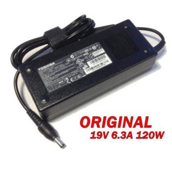 Захранване (оригинално) за лаптопи Toshiba, 19V/6.3A/120W, жак (5.5 x 2.5) | JAR Computers Power Supply 19V/6.3A/120W, жак (5.5 x 2.5)