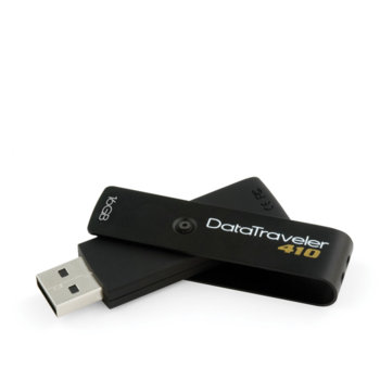 Памет 16GB USB Flash, Kingston DataTraveler 410, 15/6 MB/sec скорост на четене/запис | JAR Computers 16GB USB Flash Kingston DataTraveler 410