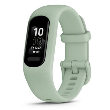 Смарт гривна Garmin vivosmart 5 Cool Mint Small, 0.41" x 0.73" (1.05 x 1.85cm) OLED дисплей, до 7 дни време на работа, Bluetooth, пулсоксиметър, зелена | JAR Computers Garmin vivosmart 5 Cool Mint Small/Medium