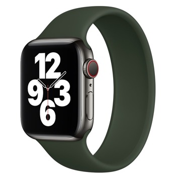 Каишка Sdesign Silicone SoloLoop Band (SDLOOP-GR-40), силиконова, за смарт часовник Apple Watch 38/40mm, тъмнозелена | JAR Computers Sdesign Silicone SoloLoop Band SDLOOP-GR-40