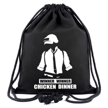 Раница мешка Gaya Entertainment PUBG Chicken Dinner, черна | JAR Computers Gaya Entertainment PUBG Chicken Dinner bag