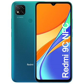Смартфон Xiaomi Redmi 9C NFC (зелен), поддържа 2 sim карти, 6.53" (16.58 cm) HD+ IPS дисплей, осемядрен MediaTek Helio G35 2.3GHz, 2GB RAM, 32GB Flash памет (+ microSD слот), 13.0 + 2.0 MP & 5 MPix камери, Android, 196g | JAR Computers XIAOMI Redmi 9C NFC 2/32GB Green