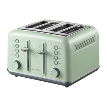 Тостер BUYDEEM DT640 Cozy Greenish, 7 степени, функция за размразяване и претопляне, тава за трохи, 1800W | JAR Computers BUYDEEM DT640 Cozy Greenish DT640E-CG/EU