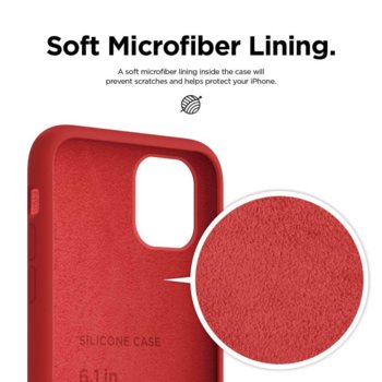 Elago Soft Silicone iPhone 11 red ES11SC61-RD