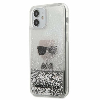 Liquid Glitter Ikonik за iPhone 12 mini сребрист