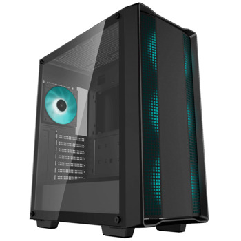 Кутия DeepCool CC560 V2, ATX/mATX/Mini-ITX, 1x USB 3.0, 4x 120mm LED вентилатора, с прозорец, черна, без захранване | JAR Computers DeepCool CC560 v2 R-CC560-BKGAA4-G-2