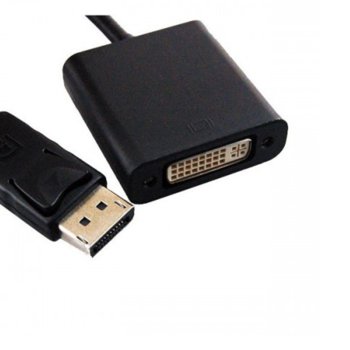 Преходник DeTech Display Port(м) към DVI(ж) | JAR Computers Преходник DeTech DP към DVI, Черен - 18221