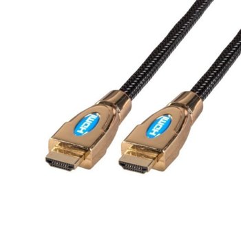 HDMI кабел HighSpeed 1m черен EFB - EOL