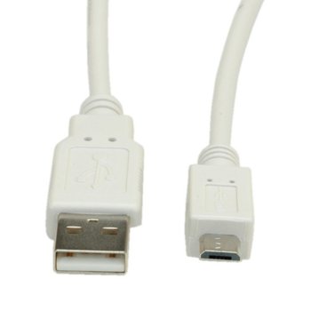 Кабел Roline S3152-250, от USB А(м) към USB Micro B(м), 1.8m, бежов | JAR Computers Roline S3152-250 USB А (м) USB Micro B(5-pin) (м)