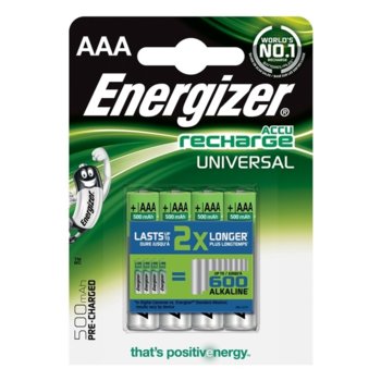 Energizer Universal NiMH AAA 500mAh 1.2V 4 pieces