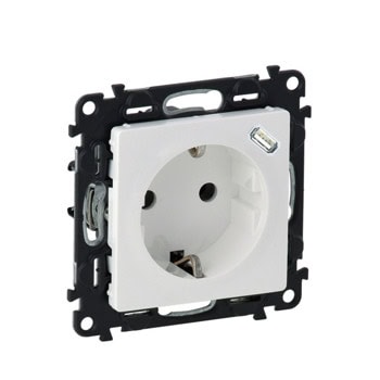 Контакт Legrand Valena Life, 16A, единичен, USB C(ж), бял | JAR Computers Legrand 753135