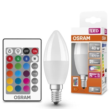 LED крушка Ledvance, E14, 4.9W, 470lm, 2700K | JAR Computers Ledvance LEDSCLB40REM5 4.9W 470lm