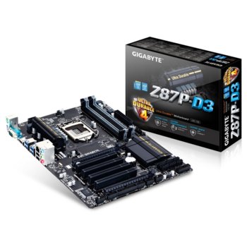 Дънна платка Gigabyte Z87P-D3, Z87, LGA1150, DDR3, PCI-E (HDMI)(CF), 6x SATA 6Gb/s, 4x USB 3.0, ATX | JAR Computers Gigabyte Z87P-D3