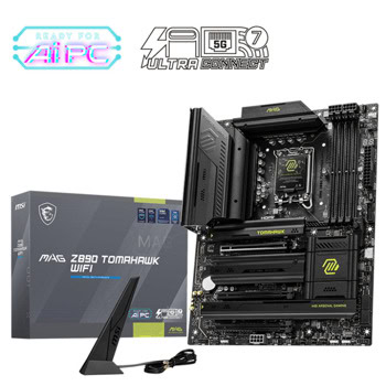 Дънна платка MSI MAG Z890 TOMAHAWK WIFI, Z890, LGA1851, DDR5, PCI-E 5.0 (Thunderbolt&HDMI), 4x SATA 6Gb/s, 1x Type-C 3.2 Gen2, 5G LAN, Wi-Fi 7, Bluetooth 5.4, ATX | JAR Computers MSI MAG Z890 TOMAHAWK WI-FI